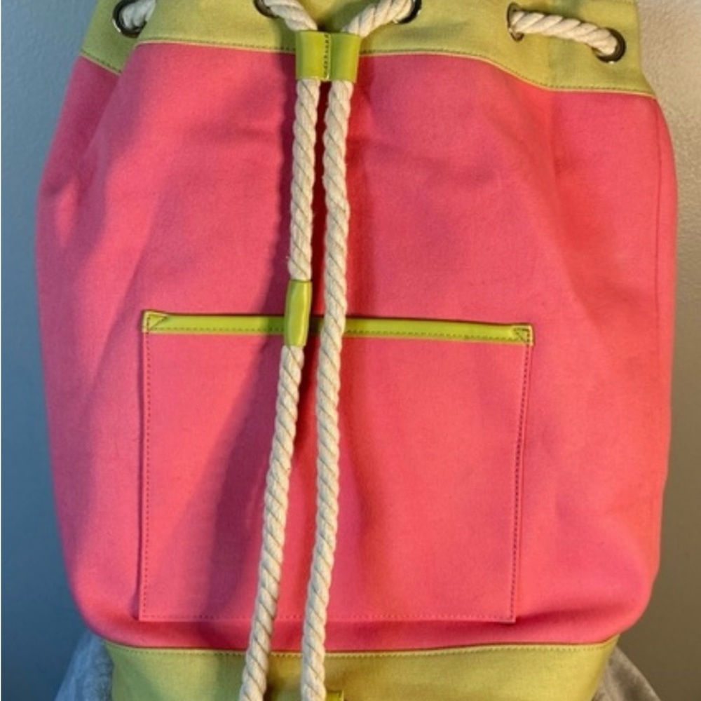 NWT Spartina 449 Pink Flamingo Tote Backpack Bag Pink Beach Vacation. 
Gorgeous - Picture 2 of 6